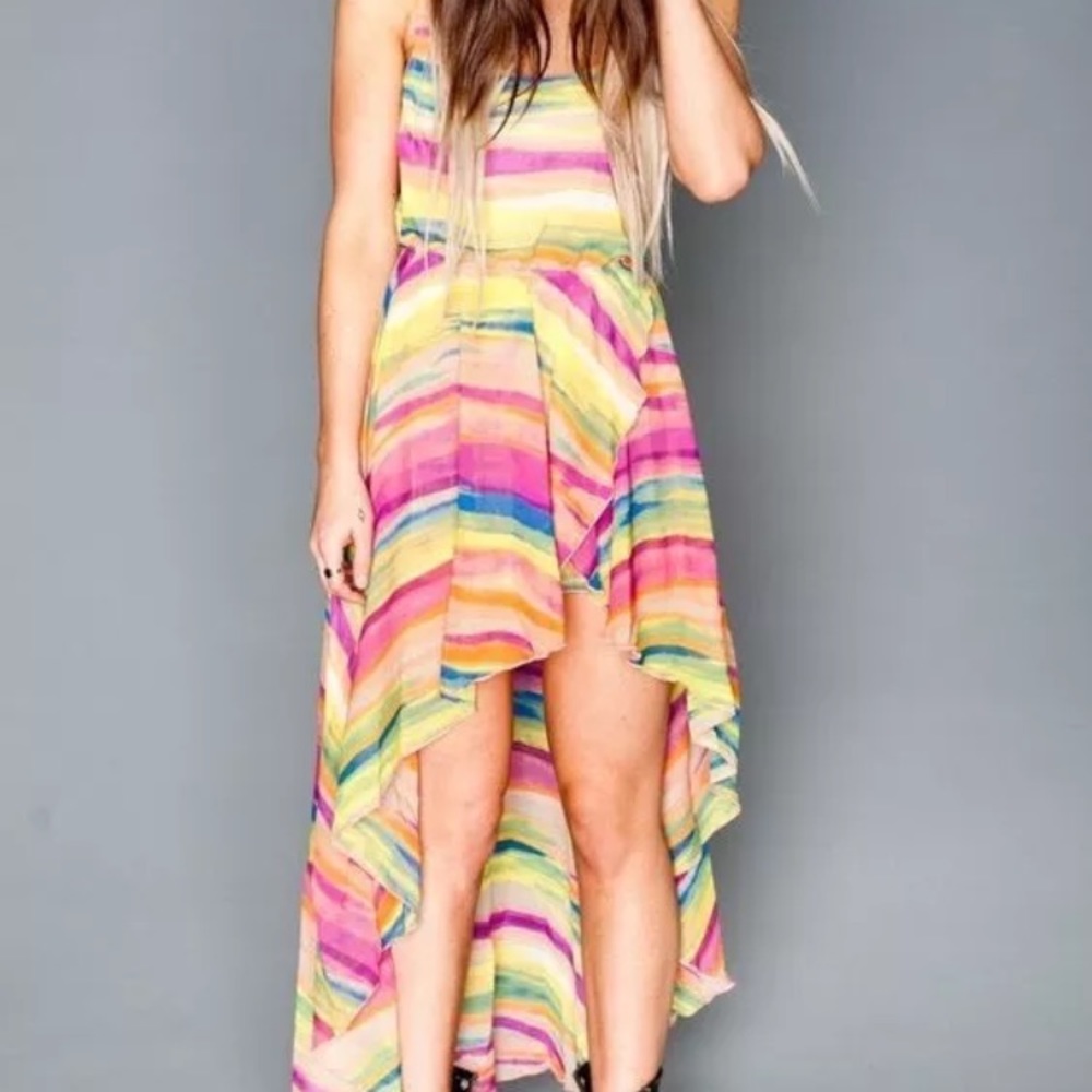 Show Me Your Mumu Mary Mullet High Low Maxi Dress